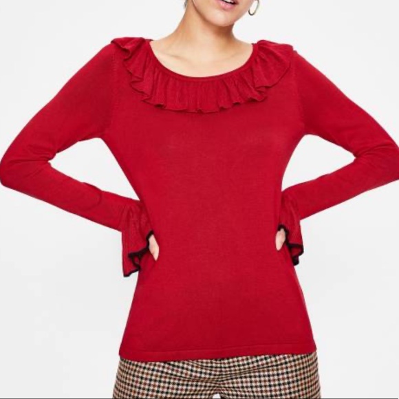 Boden Sweaters - BODEN // Poinsettia Lavinia Jumper